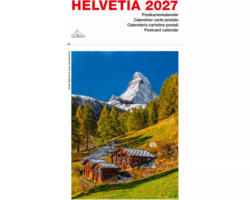 Helvetia Postkartenkalender 2027