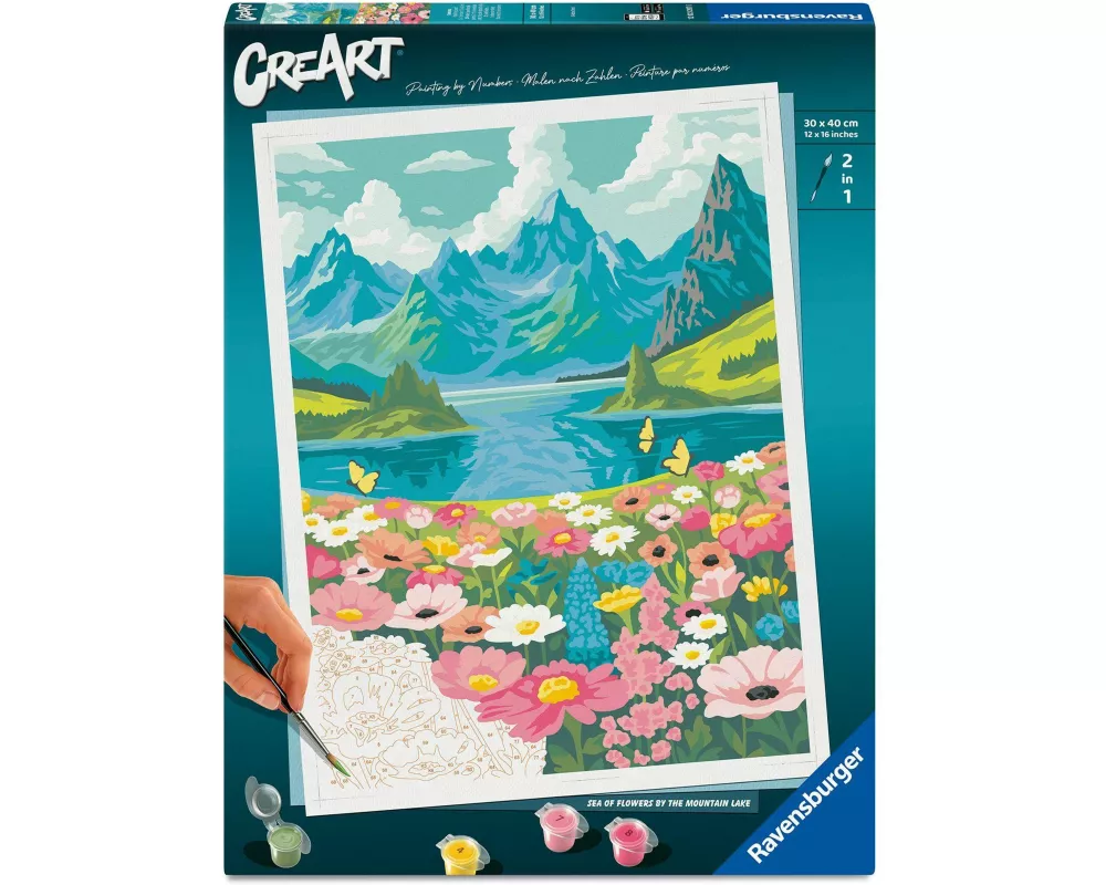 CreArt Adults Trend - Blumenmeer am Bergsee