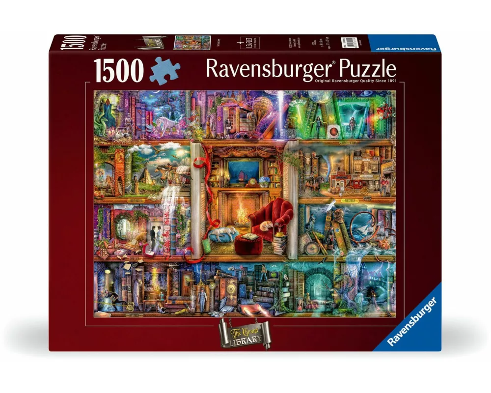 Erwachsenenpuzzle 1500 Teile - Die große Bibliothek