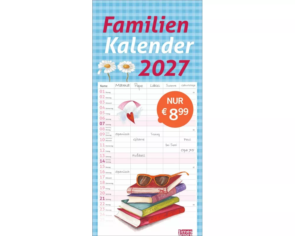 times&more Schaffner Familienplaner 2027