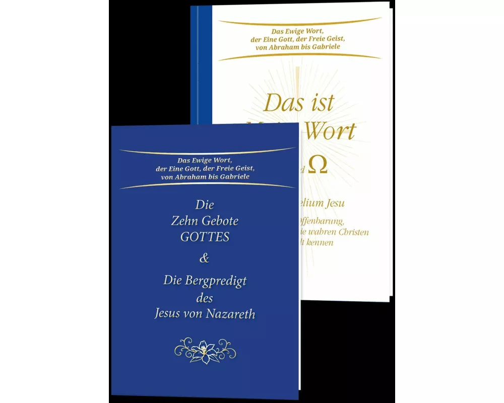 Set Taschenbuch Das ist Mein Wort - Die Zehn Gebote Gottes und Die Bergpredigt des Jesus von Nazareth