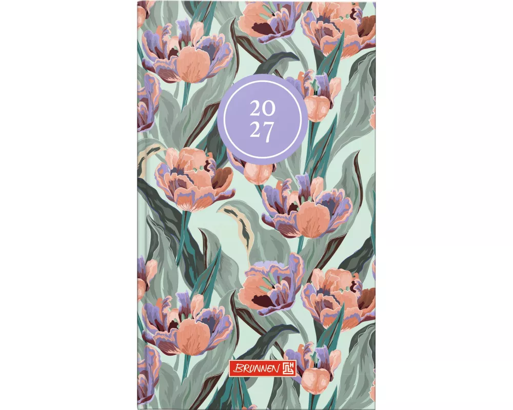 BRUNNEN 1075615027 Taschenkalender Mod. 756 2027 "Botanical" A6, Papier