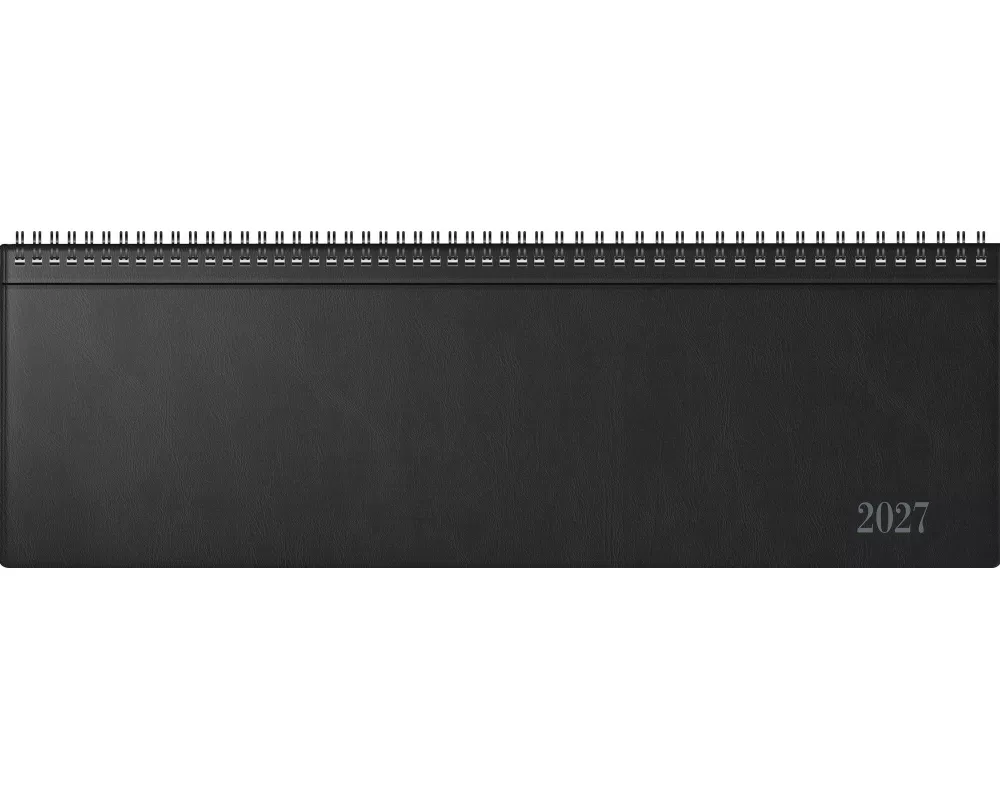 rido/idé 7031642907 Querterminbuch Mod. futura 5 2027 420×137 mm, Kunststoff, schwarz