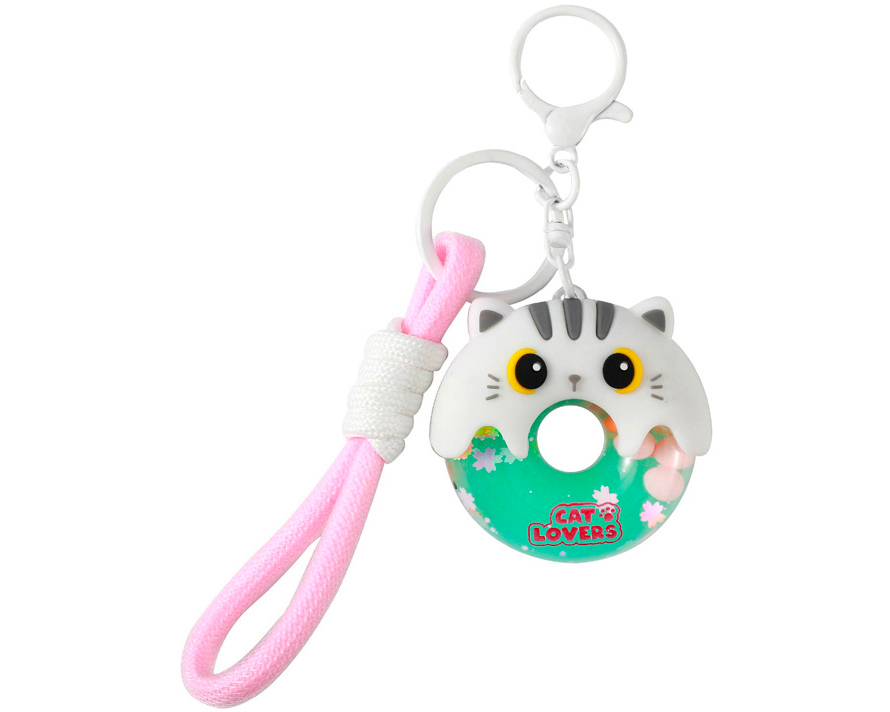 I-TOTAL Schlüsselanhänger Donut XL3066 White Cat