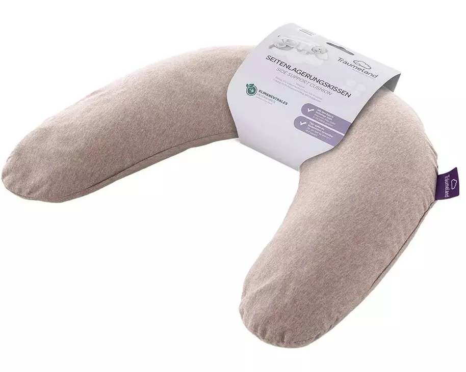Träumeland Seitenlagerungskissen elastisch kastanie meliert 98 cm
