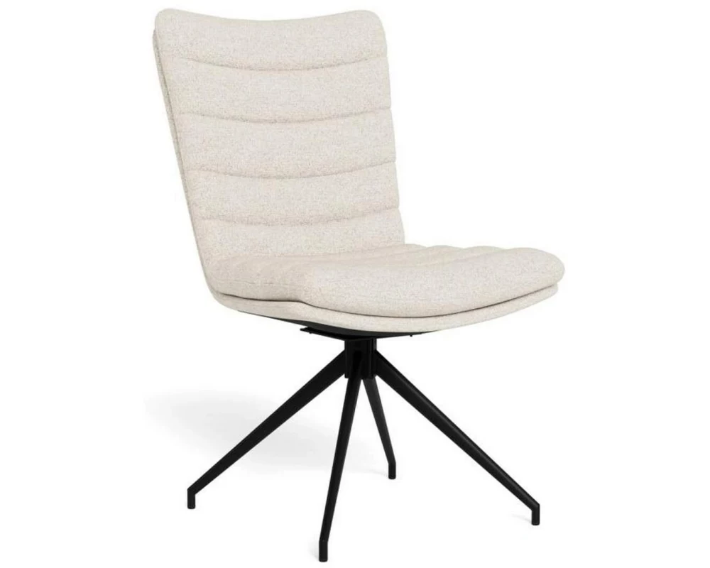 AC Design Stuhl Grafton Creme/Schwarz, 2 Stück