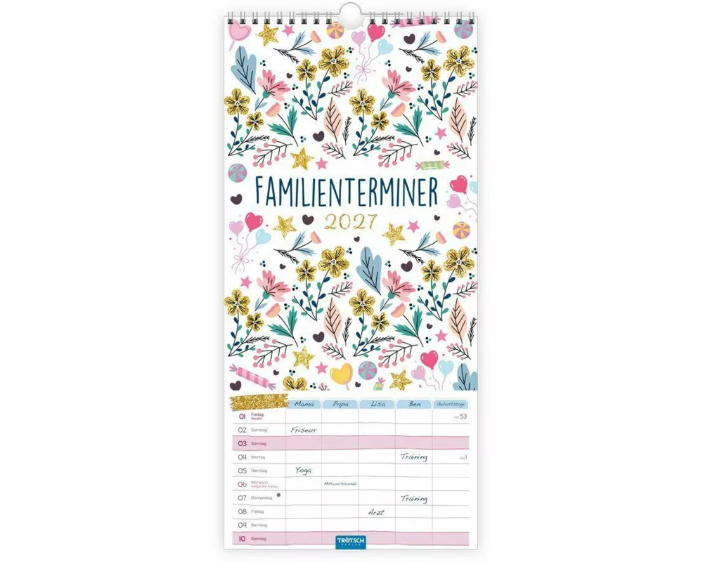 TRÖTSCH - Familienkalender Familienterminer 2027