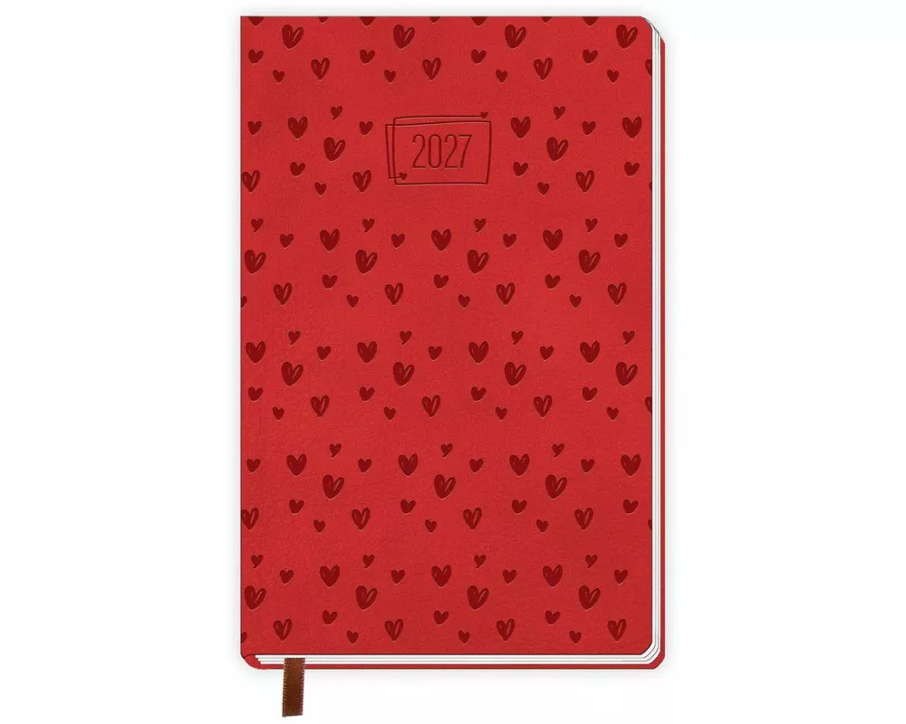 TRÖTSCH - Taschenkalender A6 Soft Touch Herzchen 2027