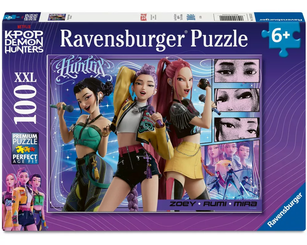 Kinderpuzzle 100 XXL Teile - KPop Demon Hunters - Happy fans, happy Honmoon!