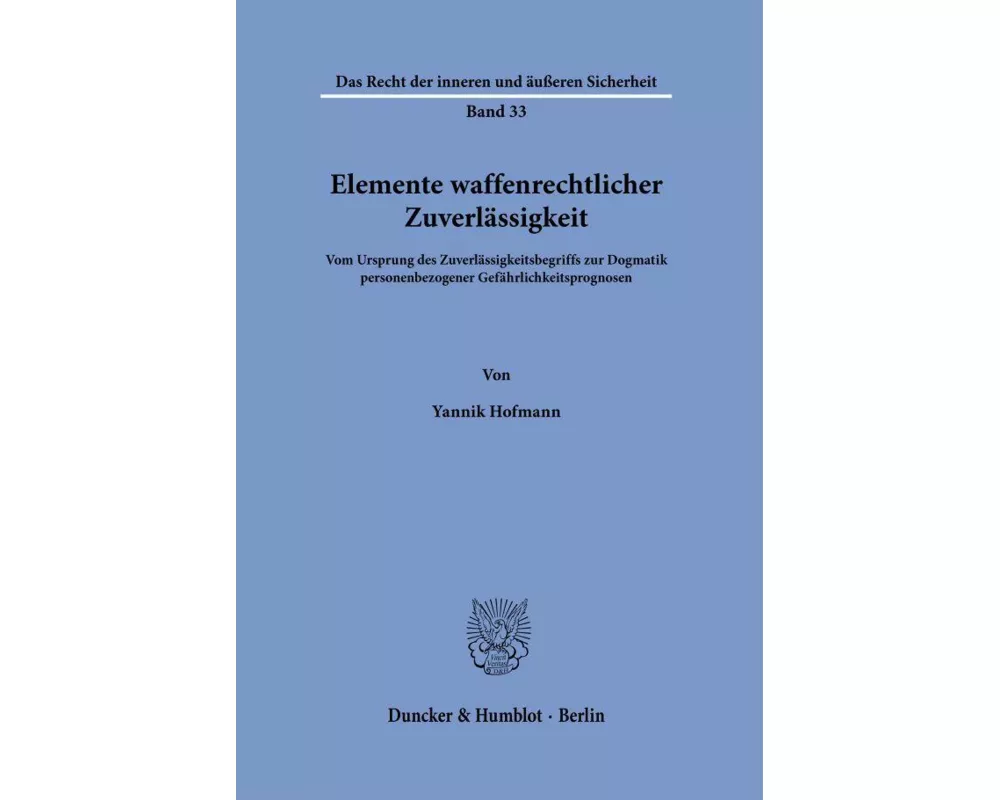 Elemente waffenrechtlicher Zuverlässigkeit