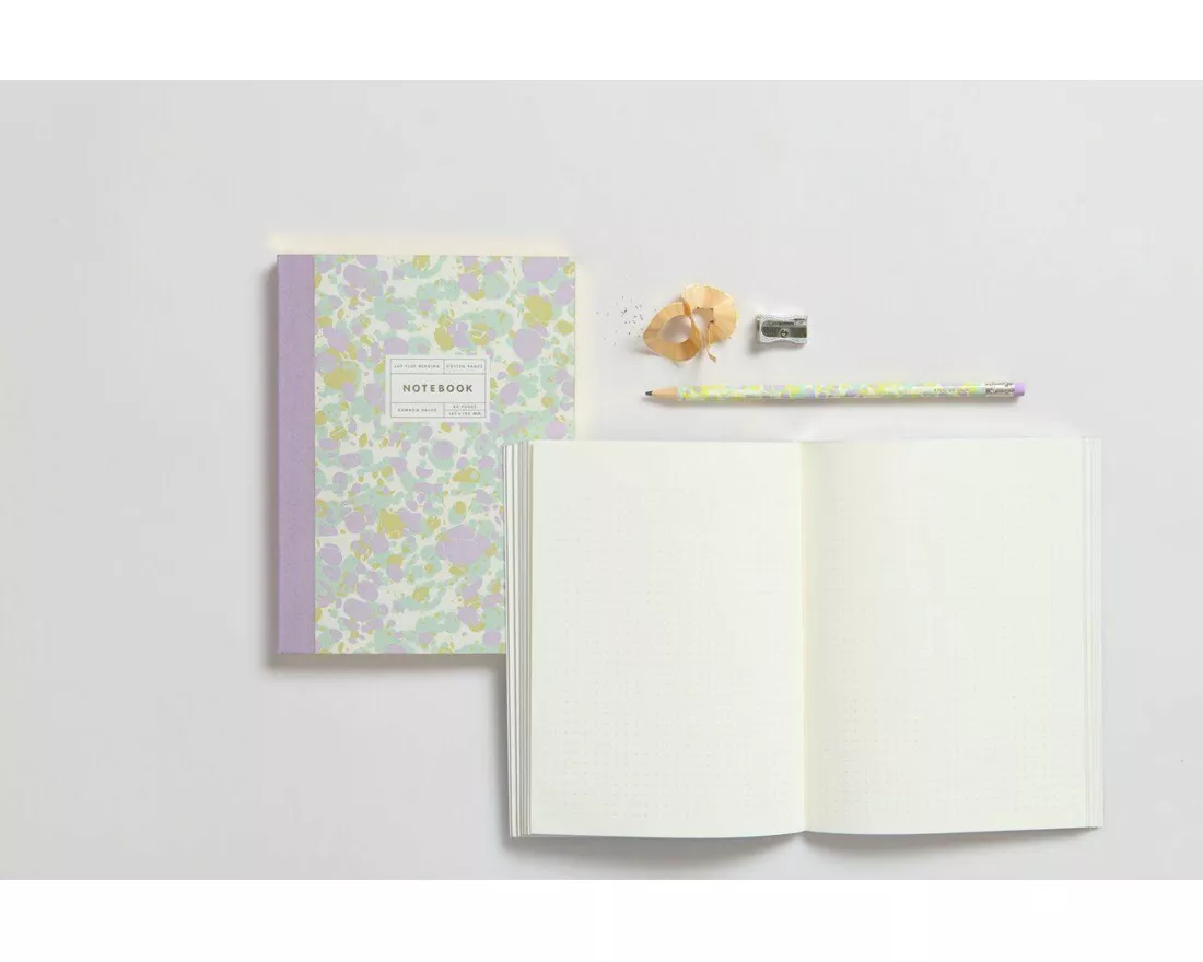 Notizbuch S, Marbled, 80 Seiten, 100 g/m² Bambuspapier