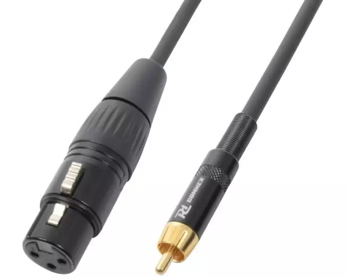 PD Connex CX54-3 XLR 3 Pole, female - Cinch 3 m