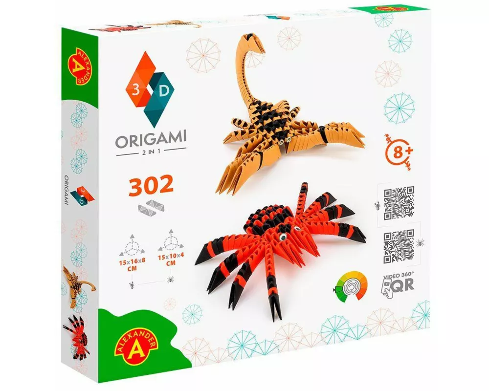 ORIGAMI 3D Spider and Scorpian