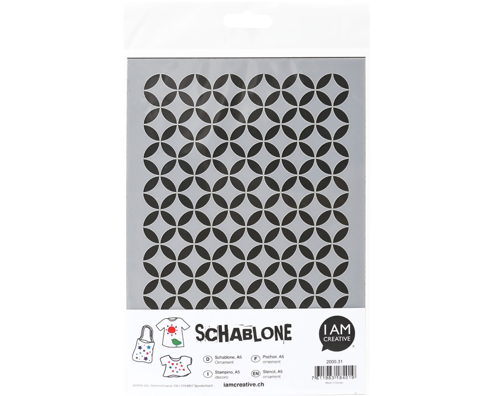 I AM CREATIVE Schablone Ornament A5 MAK2000.31