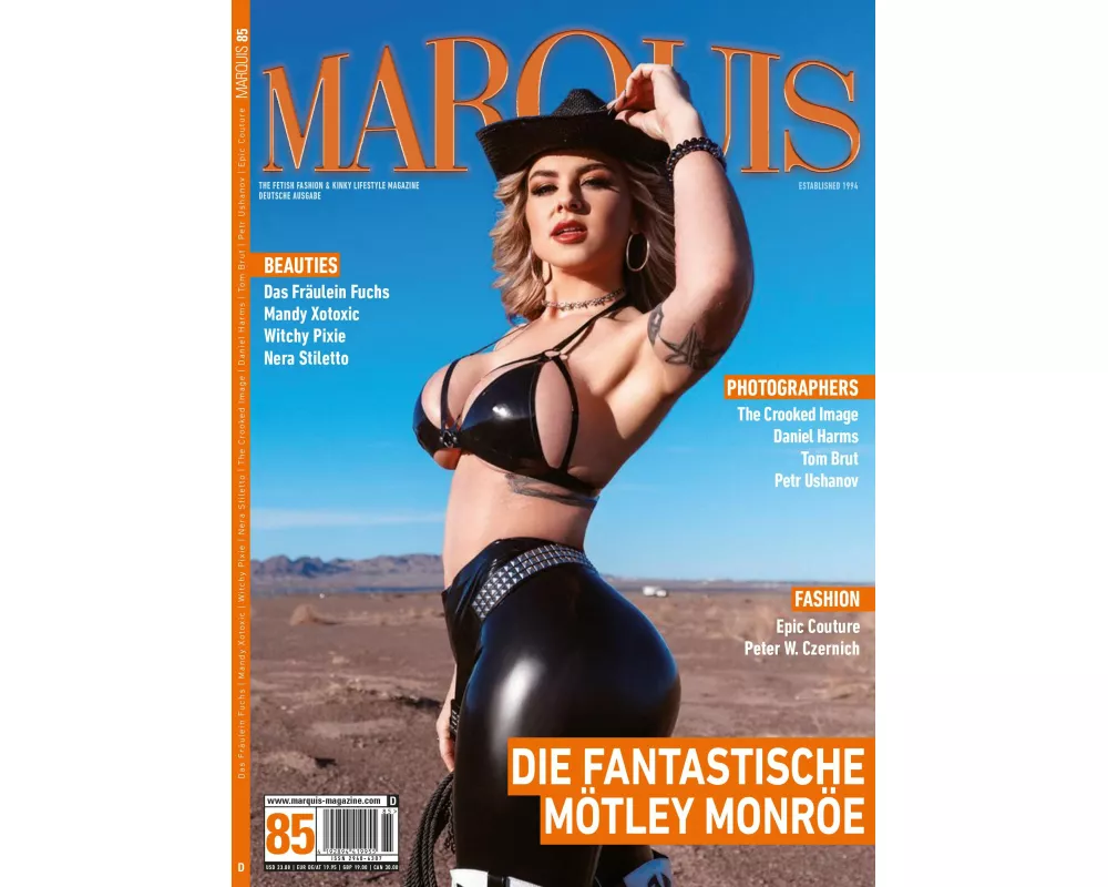 MARQUIS Magazine No. 85 - Fetish, Fashion, Latex & Lifestyle -- Englische Ausgabe
