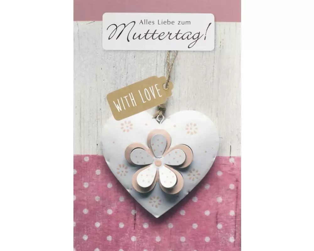 ABC Grusskarte B6 Zum Muttertag