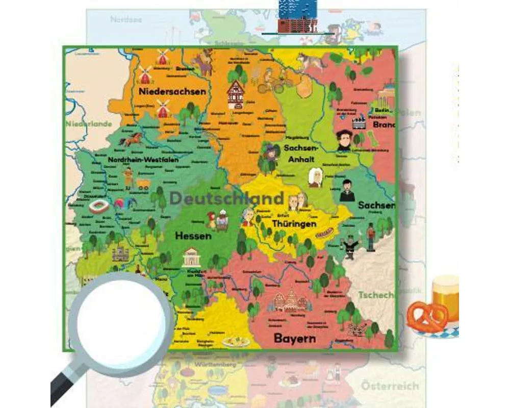 Kinder-Deutschlandkarte