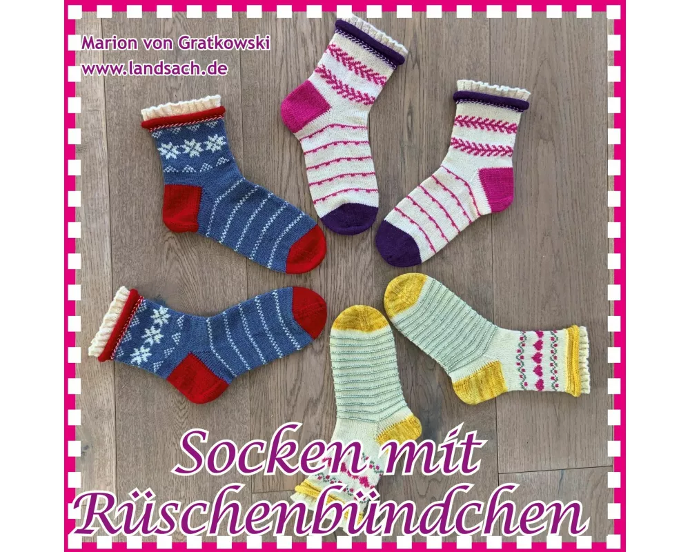 Socken mit Rüschenbündchen