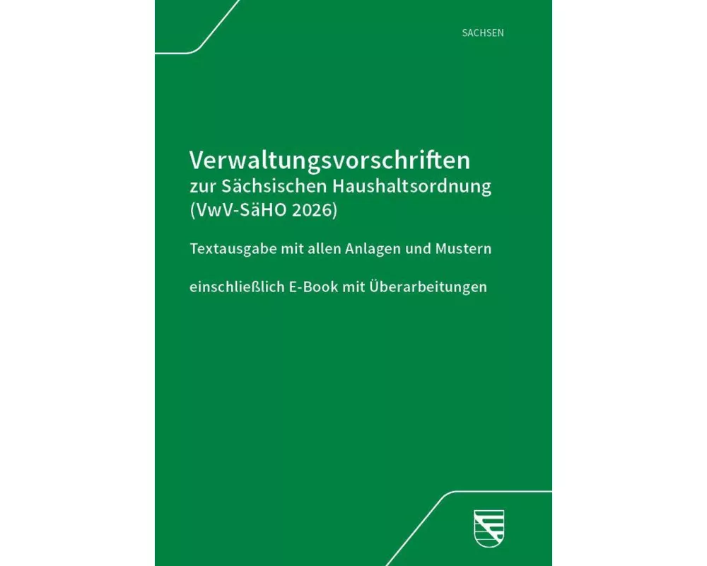 VwV zur Sächsischen Haushaltsordnung (VwV-SäHO 2026)