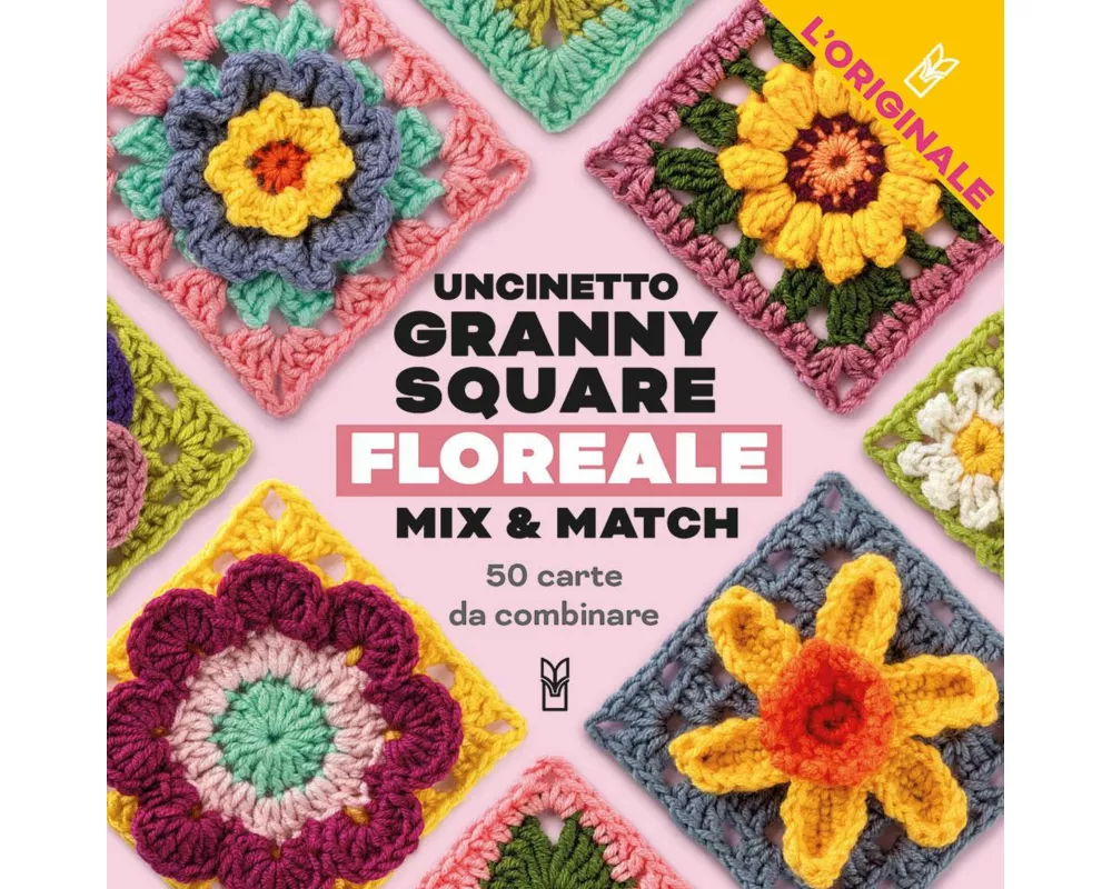 Uncinetto Granny Square floreale. Mix & match