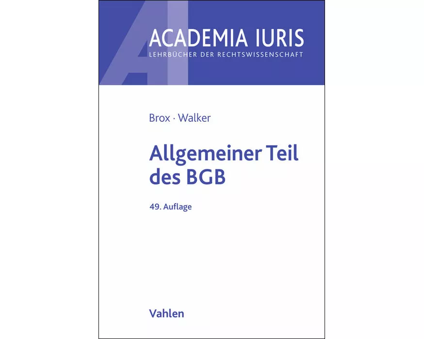 Allgemeiner Teil des BGB