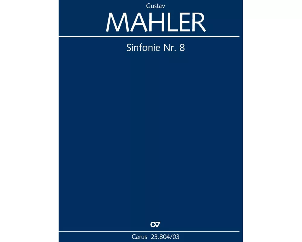Sinfonie Nr. 8 (Klavierauszug)
