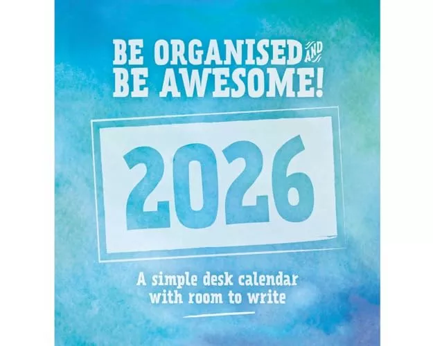 Be Organised & Be Awesome Easel Desk Cal