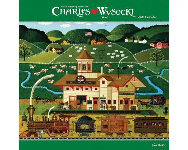 Charles Wysocki Americana Square Wall Su