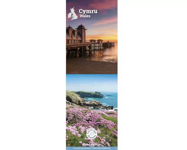 Wales Slim Calendar 2026