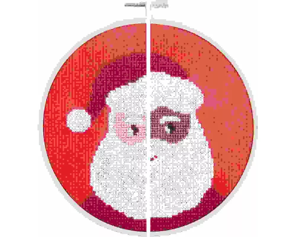 Stickpackung Gezählter Kreuzstich,Portrait Santa