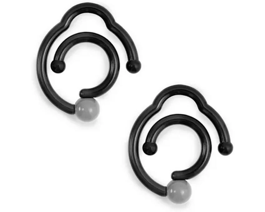 Hauck Befestigungshaken Hook Me 2 Stück, Schwarz