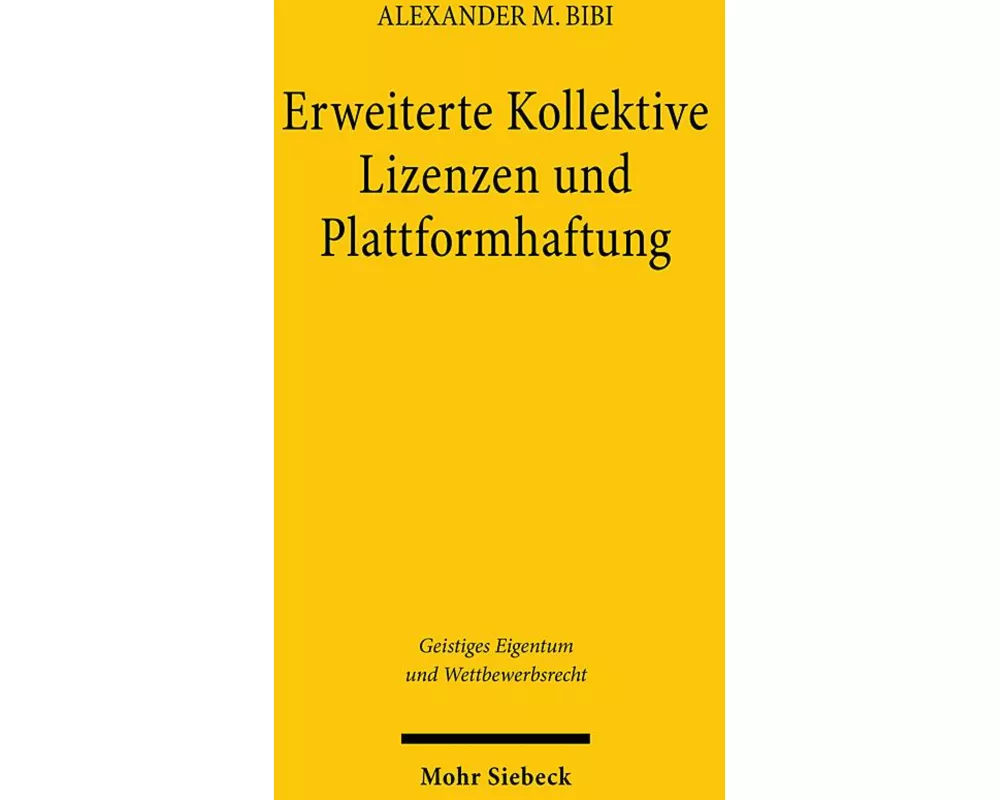 Erweiterte Kollektive Lizenzen und Plattformhaftung