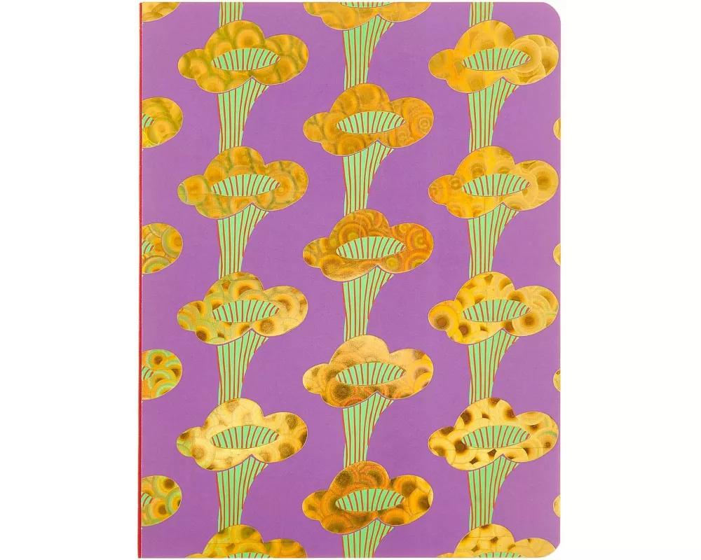 Notebook Shrooom, Pfifferlinge, violett, 14 x 19,5 cm, FSC MIX, 128 Seiten
