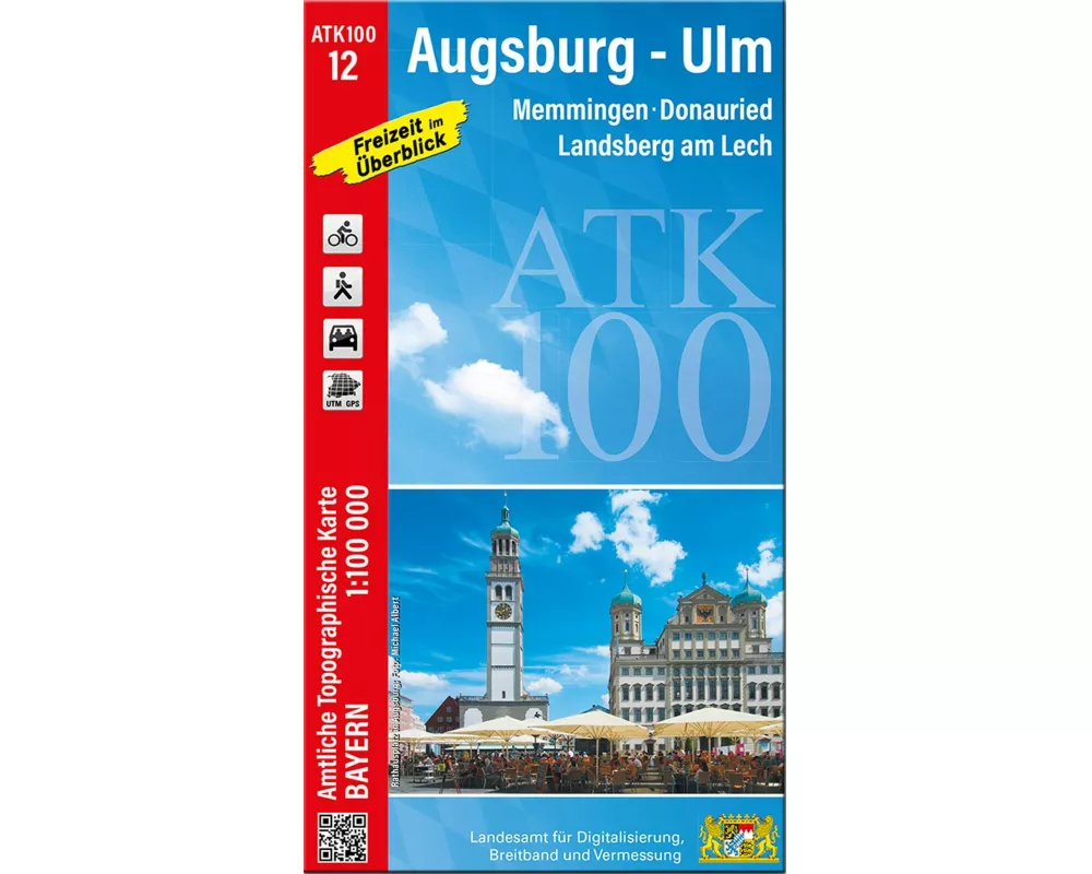 ATK100-12 Augsburg-Ulm (Amtliche Topographische Karte 1:100000)