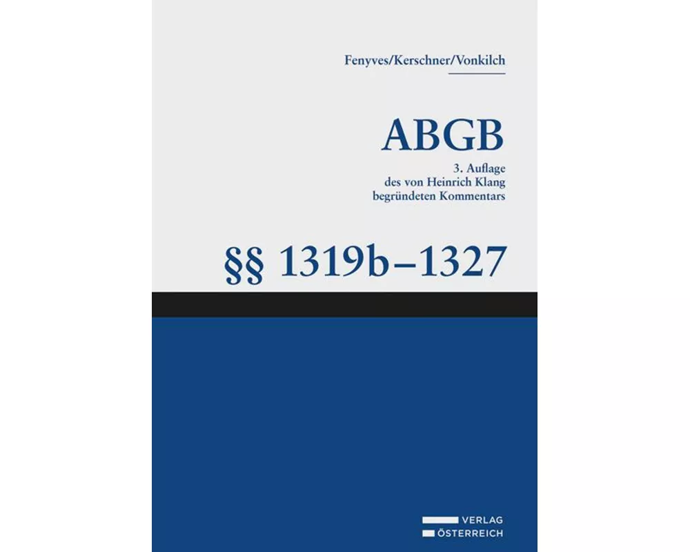 Großkommentar zum ABGB - Klang Kommentar