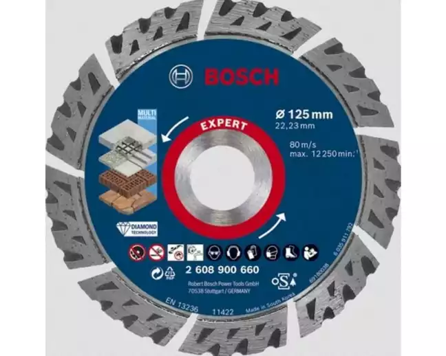 Bosch Professional Diamanttrennscheibe EXPERT MultiMaterial, 125 mm