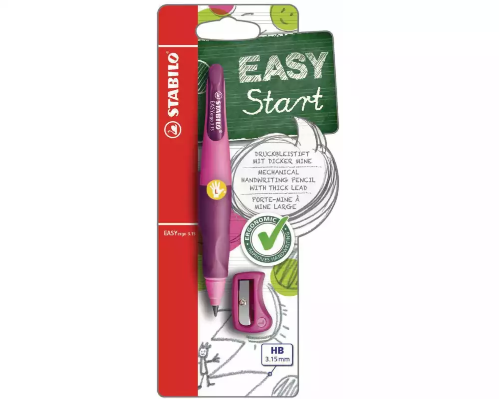 STABILO Minenbleistift EASYergo 3.15 Links, Pink
