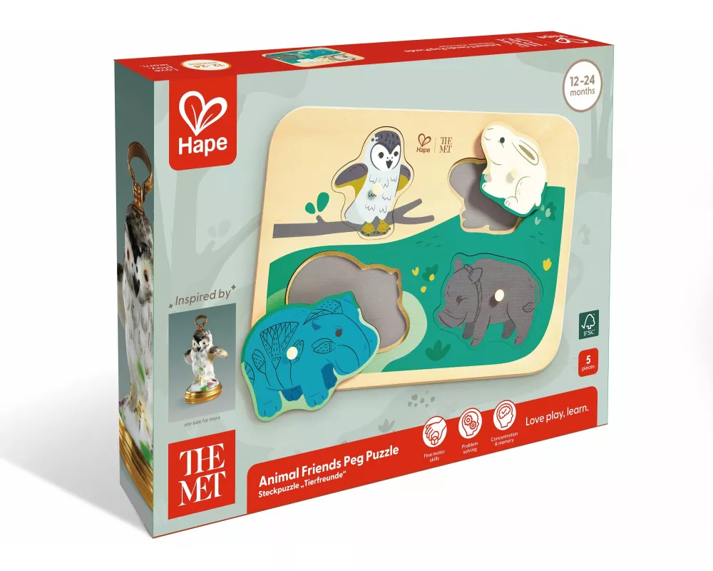 The Met: Steckpuzzle "Tierfreunde" - 4 Teile