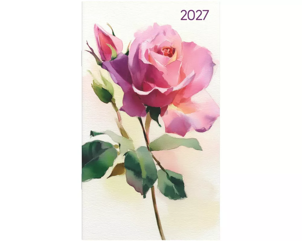 Miniplaner Style Rosenblüten 2027