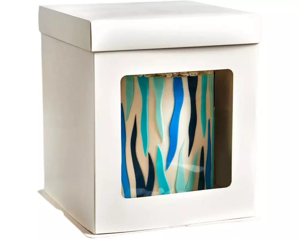 Funcakes Hohe Tortenbox Weiss, 21 x 21 x 23.5 cm