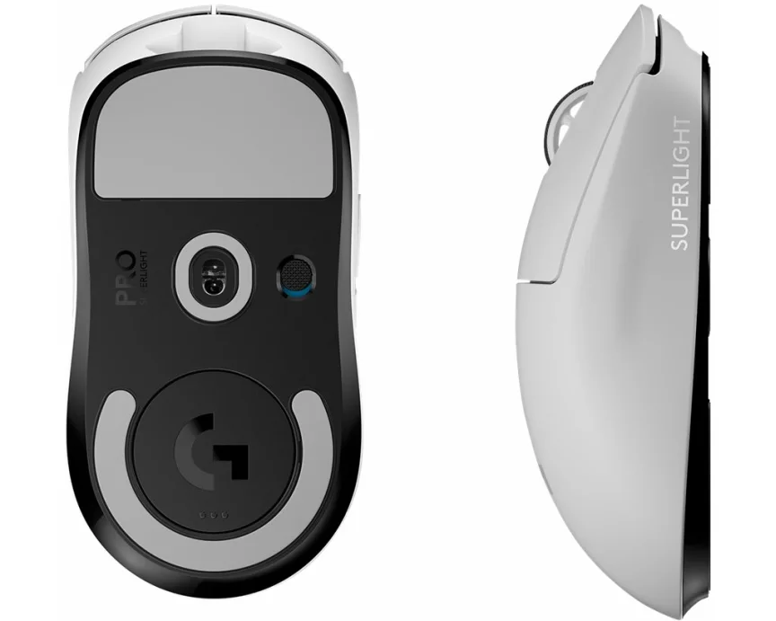 Logitech PRO X SUPERLIGHT Wireless Gaming Mouse Mouse optical 5 buttons wireless 2.4 GHz USB LIGHTSPEED receiver white