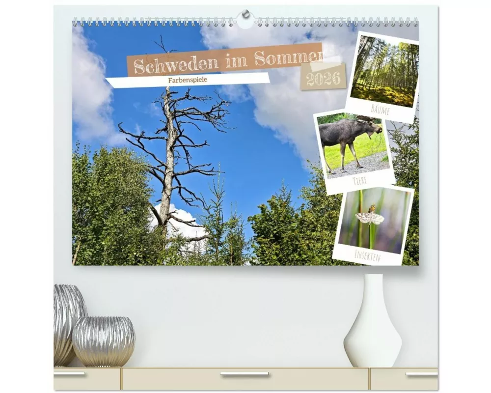 Schweden im Sommer (hochwertiger Premium Wandkalender 2026 DIN A2 quer), Kunstdruck in Hochglanz