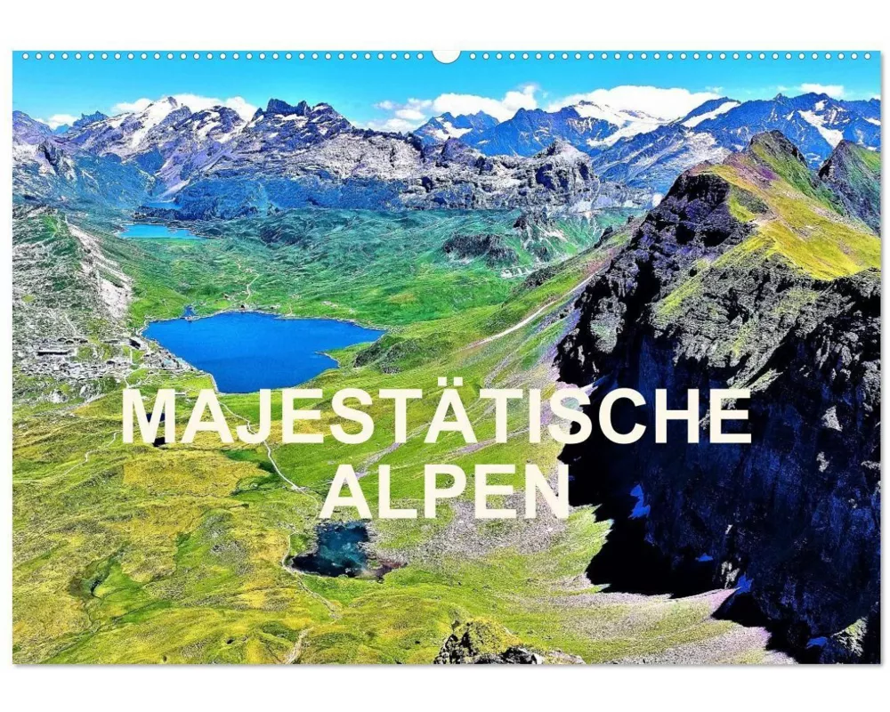 Majestätische Alpen (Wandkalender 2026 DIN A2 quer), CALVENDO Monatskalender