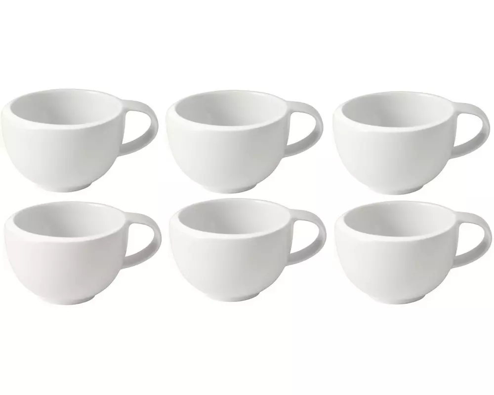 Villeroy & Boch Espressotasse New Moon 100 ml, 6 Stück, Weiss