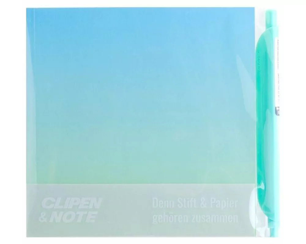 CLIPEN & Note Set (Mint Breeze / Pistachio Green) Gelschreiber + Notizbuch