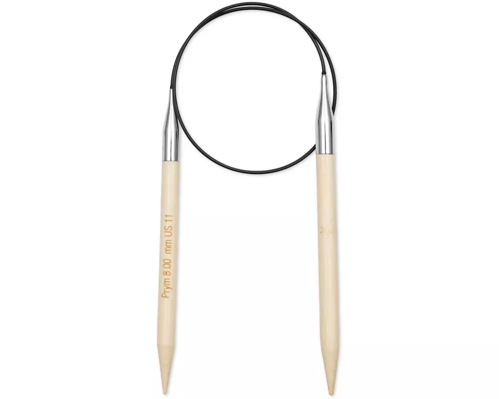 Prym 1530 Rundstricknadel BAMBUS 8.00 mm, 60 cm