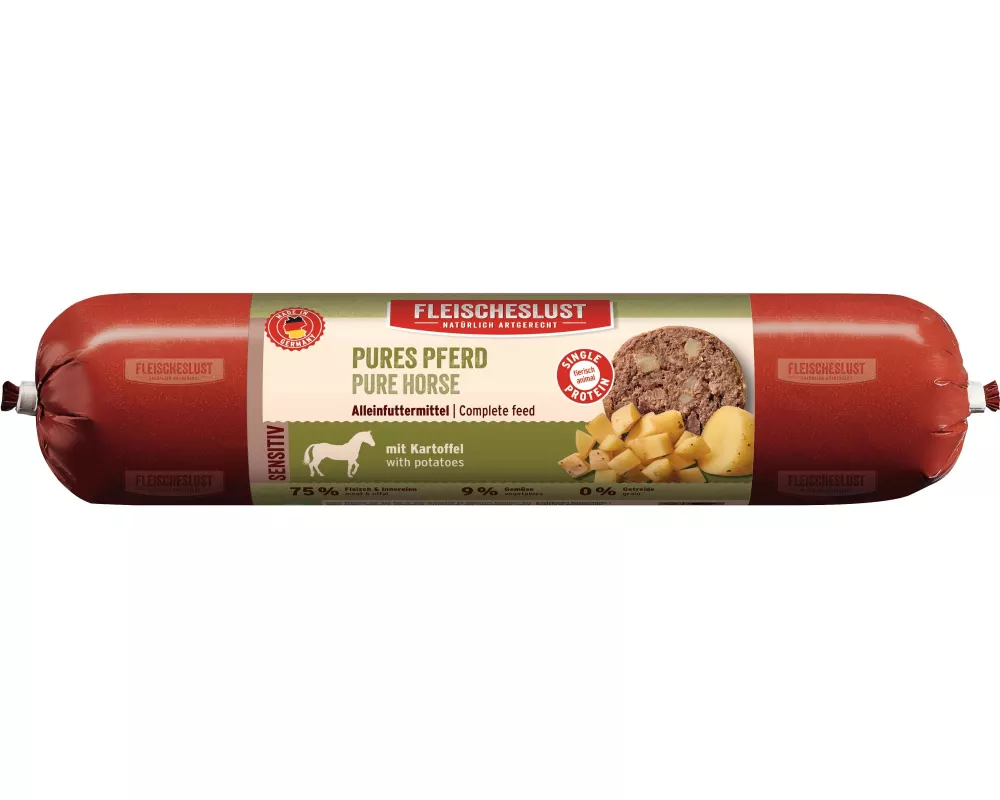 Fleischeslust Nassfutter Sensitiv Pferd Pur, 400 g