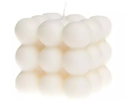 santabarbara THE LABEL Kerze Classic Bubble 6 x 6 cm, Crème