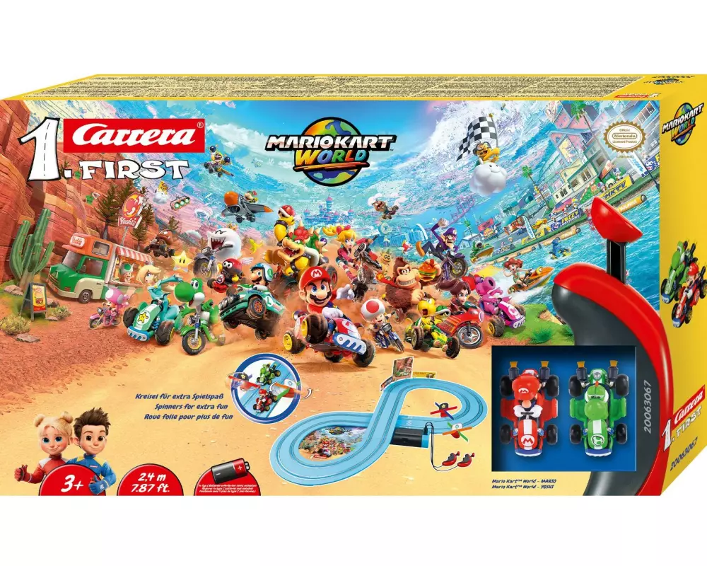 Carrera FIRST Mario Kart World Mario vs. Yoshi 2.4 m, 1:50