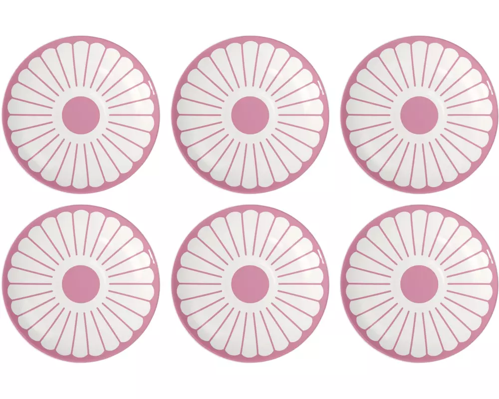 Villeroy & Boch Espressountertasse Fleur 6 Stück, Rosa